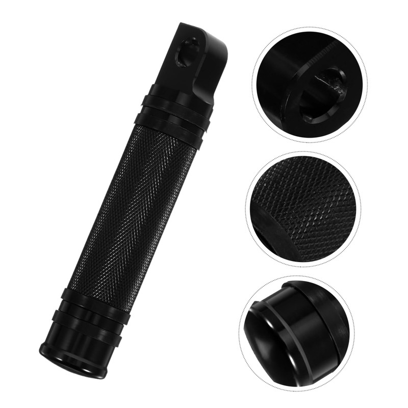 Mobestech Motorcycle Footrests Universal Aluminum Foot Pegs Anti-slip Knurled Design