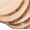 NINGWAAN 6 PCS 8-9 Inch Natural Wood Slices, 20-23cm Unfinished