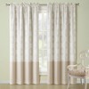 D DS CURTAIN Odisha Tan Circle Polyester Rod Pocket Printed