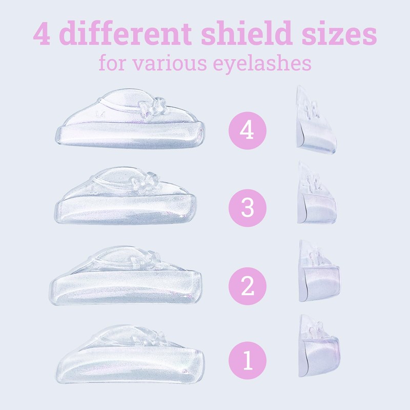 Lomansa Lash Lifting Pads, Eyelash Lifting Pads, Super Sticky, 4