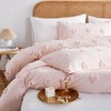 Bildenly Boho Tufted Comforter Set Queen Size Pink Heart Tufted