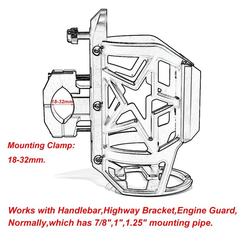 Beverage Water Bottle Drink Cup Holder Bracket Handlebar Mounting fits