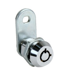 FJM Security 2400AS-KD Tubular Cam Lock with 5/8" Cylinder and Chrome Finish, Keyed Different
