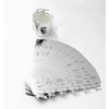 Paper Napkin Rings Deer Snowflake,50 Pieces 3D Laser Cut Disposable