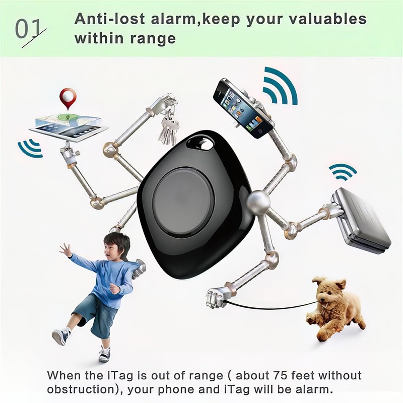 KACEPAR Bluetooth Anti-Perso Key Anti-Perdita Smart Finder Locator Smart Tag