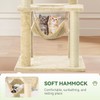 NINESHI 60" Cat Tree for Indoor Cats with Green Leaves,