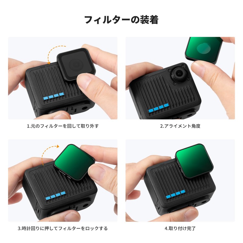 K&F Concept Go Pro 4K PL Filter, Polarizing Filter, Lens