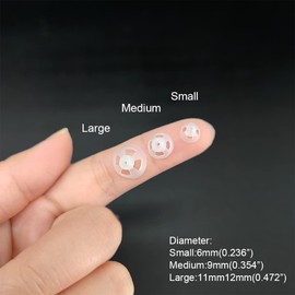 SOUNDLINK （10 pcs） Hearing Amplifier Dome Open Ear Tip Ear Plugs Earbuds (S φ6mm)