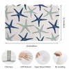 Nautical Starfish Bath Rugs Microfiber Bathroom Mat Soft Plush Shaggy