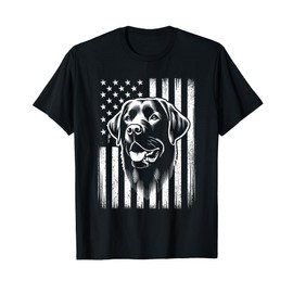 USA American Flag Dog Labrador Retriever T-Shirt