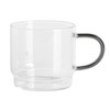 Gibson Soho Lounge Stackable Glass Espresso Cups with Rack, Glass,