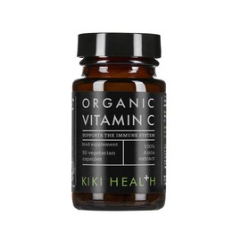 KIKI Health Organic Plant-Based Vitamin C Supplement - Vegan-Friendly Formula with Essential Nutrients for Immune Support - Vitamin C Capsules Promotes Skin Health & Collagen Production - 50 Vegicaps