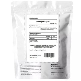 UKHealthHouse Wheatgrass Powder | Super Greens Superfood | High Chlorophyll Content | Contains Superfoods for Daily Booster Healthy Lifestyle | Vegans (100g)