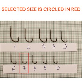 PRO FILSTAR 20 Pieces Fishing Hook Set N7 - Carp Fishing Hooks - Carp Fishing Accessories - Barbed Carp Hooks - Carp Fishing Reversed Hooks - Carp Rigs - Fishing Accessories - Method Feeder -