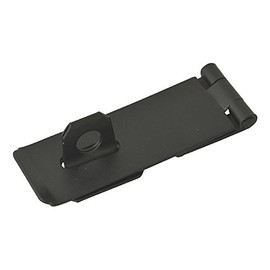 Dzina Hasp and Staple 115mm x 38mm (4.1/2 x 1.1/2 Inch) Black, Pack of 1