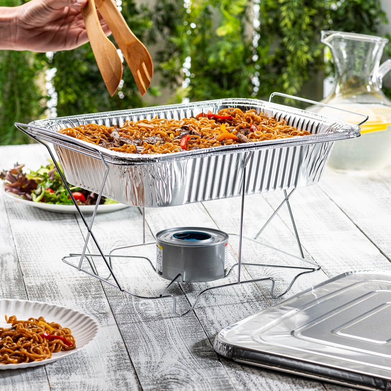 GUSTO [30 Count 9x13 Inch Aluminum Pans, Half Size Deep