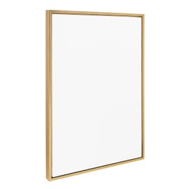 Kate and Laurel Sylvie Blank Framed Canvas Wall Art, 23x33 Bright Gold, Modern Empty Canvas for Paint-Your-Own Art, Premium Canvas Already Framed