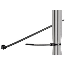 Weather-Resistant Nylon Cable Ties 100 x 2.5 mm BLACK 100 PCS PACK