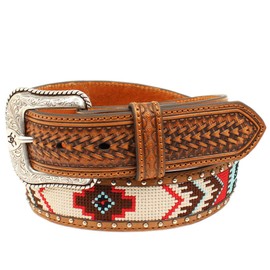 ARIAT Men's Arrow Billet Ribbon Center Belt, Multicolored, 36