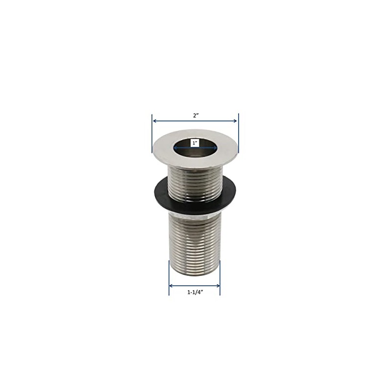 Leyso Stainless Steel Bar Sink Drain 1” Nominal Pipe Size