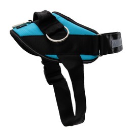 ShawnCo Essential Dog Harness, No-Pull Pet Vest with 3 Leash Clips, No Choke, Reflective, Adjustable and Padded, for Easy Walking and Training for Small, Medium and Large Dogs (Oceanic Blue, Medium)