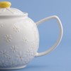 Price & Kensington Daisy Pattern Teapot, 1100ml, White with Yellow