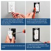 8 Pcs Single Gang Receptacle Outlet Box Extenders-Electrical Power Outlet