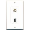 RiteAV 1 RCA White for Subwoofer-Audio and 1 HDMI Port