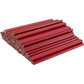 GRAPHITE Hard Lead Carpenter Pencil #2 Lumber Pencil (72) PCS - Industrial Pencil Wood Flooring Marker for Wood Working Tools Marking & Concrete Marking - Red