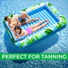 JAMBO XXL Inflatable Tanning Pool Lounger Float, 80 x 56