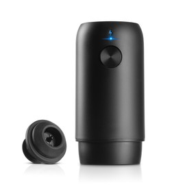 HIC Kitchen Bar Electric Wine Preserver and Stopper Set, Includes Vacuum Pump, Reusable Bottle Stopper, and USB-C Charging Cord