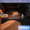 JBTOP 20Gbps Android Auto USB C Cable 2-in-1 [1ft, 2Pack]