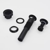 RUITHOE Matte Black Bathroom Sink Drain with Overflow, Bathroom Sink
