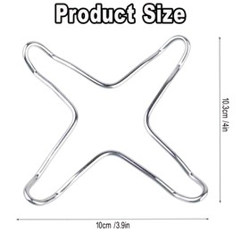 BEANPRECOY 4pcs Gas Stove Bracket Stove Durable Silver Gas Cooker Accessories Gas Reducer Ring Stove Rack Metal Wok Support Ring Metal Stand Metal Bracket Gas Stand Stove Grates Gas Stoves Pot Support