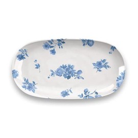 TarHong Cottage Blue Floral Oval Small Platter