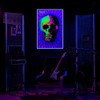 Skull Trip - Flocked - Blacklight Poster - 23" x