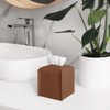carrotez Tissue Box Cover, [Refined] Modern PU Leather Square Tissue