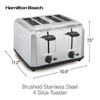 Hamilton Beach 4 Slice Toaster with Extra Wide Slots for