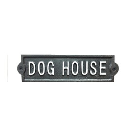 Venture Vehicles Ltd Cast Iron Dog House Plaque Sign | Dog Puppy Kennel
