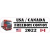 StickerTalk USA Canada Freedom Convoy 2022 Magnet, 10 inches by