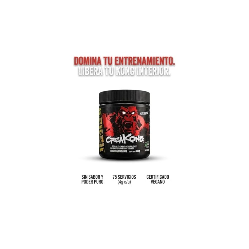 Mutant Creakong Creatina Monohidratada, Malato y Quelato, 75 Porciones