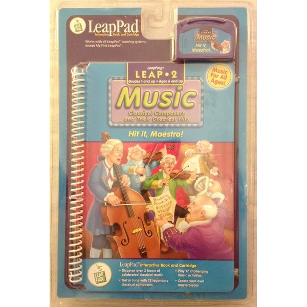 None LeapPad: Leap 2 Music - Hit it, Maestro! Interactive Book and Cartridge