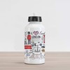 Ambesonne Hipster Aluminum Water Bottle, I Love London Double Decker