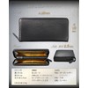 Eredita Men's Long Wallet - Italian Carbon Leather, Black x