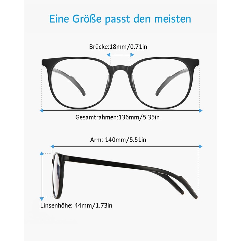 ANRRI Opaque Computer Glasses UV Protection Anti Eye Fatigue for