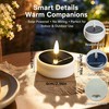 6PCS Solar Tea Lights Outdoor Waterproof, Rechargeable Reusable Flameless Flickering