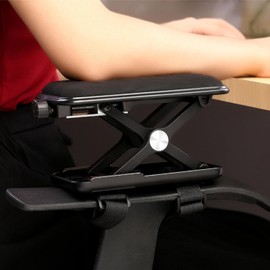 【Elbow Rest】 Elbow Rest 【2-Piece Set】 Armrest Cushion Desk 【Mounting Belt Length Doubled】 Computer Chair Armrest Computer (for Both Arms)