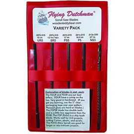 Flying Dutchman Five Dozen Pinless Scroll Saw Blade Variety Pack