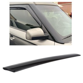 7BLACKSMITHS Exterior Molding Windshield Pillar Trim Compatible with 2010-2013 Kia Soul, Right, Black, Clip-On