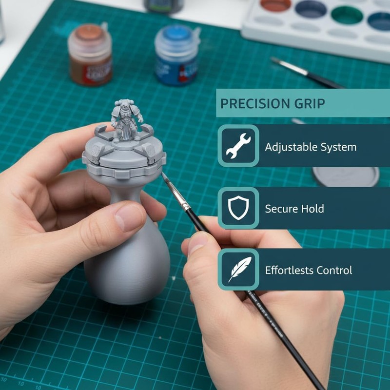 Mini Paint Handle, Model Hand Painting Holder for Miniautres Warhammer